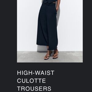 High waist culottes